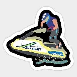 Stand Up Jet Ski SuperJet Sticker
